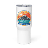 Travel mug with a handle