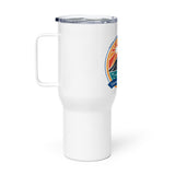 Travel mug with a handle