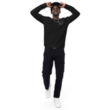 Unisex organic raglan sweatshirt - Monochrome Dark