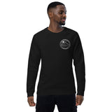 Unisex organic raglan sweatshirt - Monochrome Dark