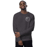 Unisex organic raglan sweatshirt - Monochrome Dark