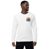Unisex organic raglan sweatshirt - White/Color